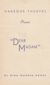 Dear Madam